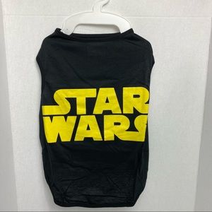 Star Wars Sz large logo tank for dogs black and yellow New